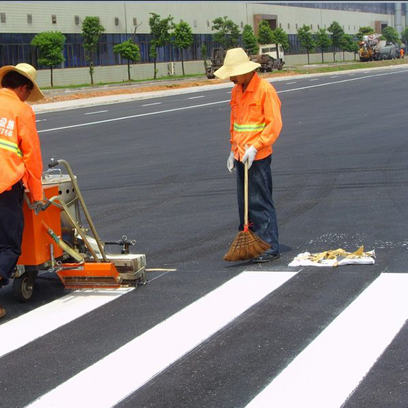 道路斑马线施工